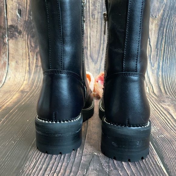 AQ-Jes Black Leather Boots - Picture 5 of 8